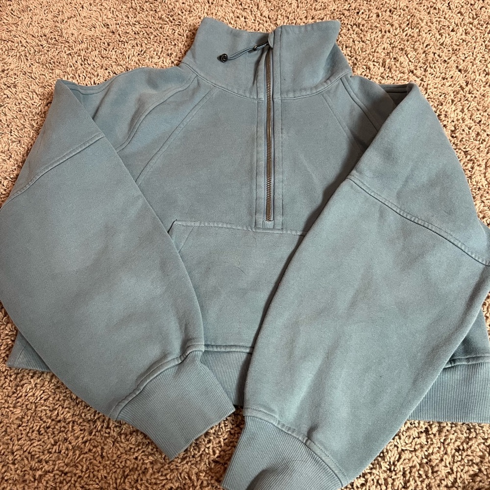 Lululemon Blue Quarter-Zip Scuba